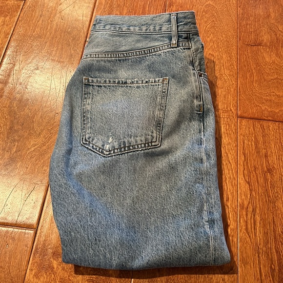 Agolde Riley High Rise Straight Crop in Blitz - Picture 9 of 12